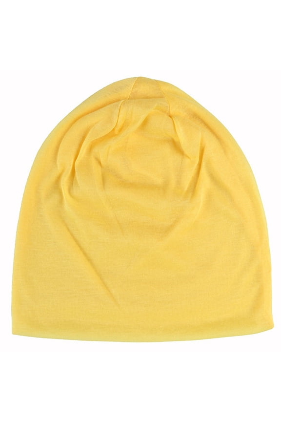 Yellow Baseball Caps Men Soild India Stretch Drawstring Hat Wool knitting Hair Loss Head Scarf Wrap