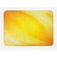 thumbnail image 1 of Yellow Bath Mat, Radiate Yellow Lines like Sand with Ombre Elements White Digital Reflection, Non-Slip Plush Mat Bathroom Kitchen Laundry Room Decor, 29.5 X 17.5 Inches, Yellow and White, Ambesonne, 1 of 2