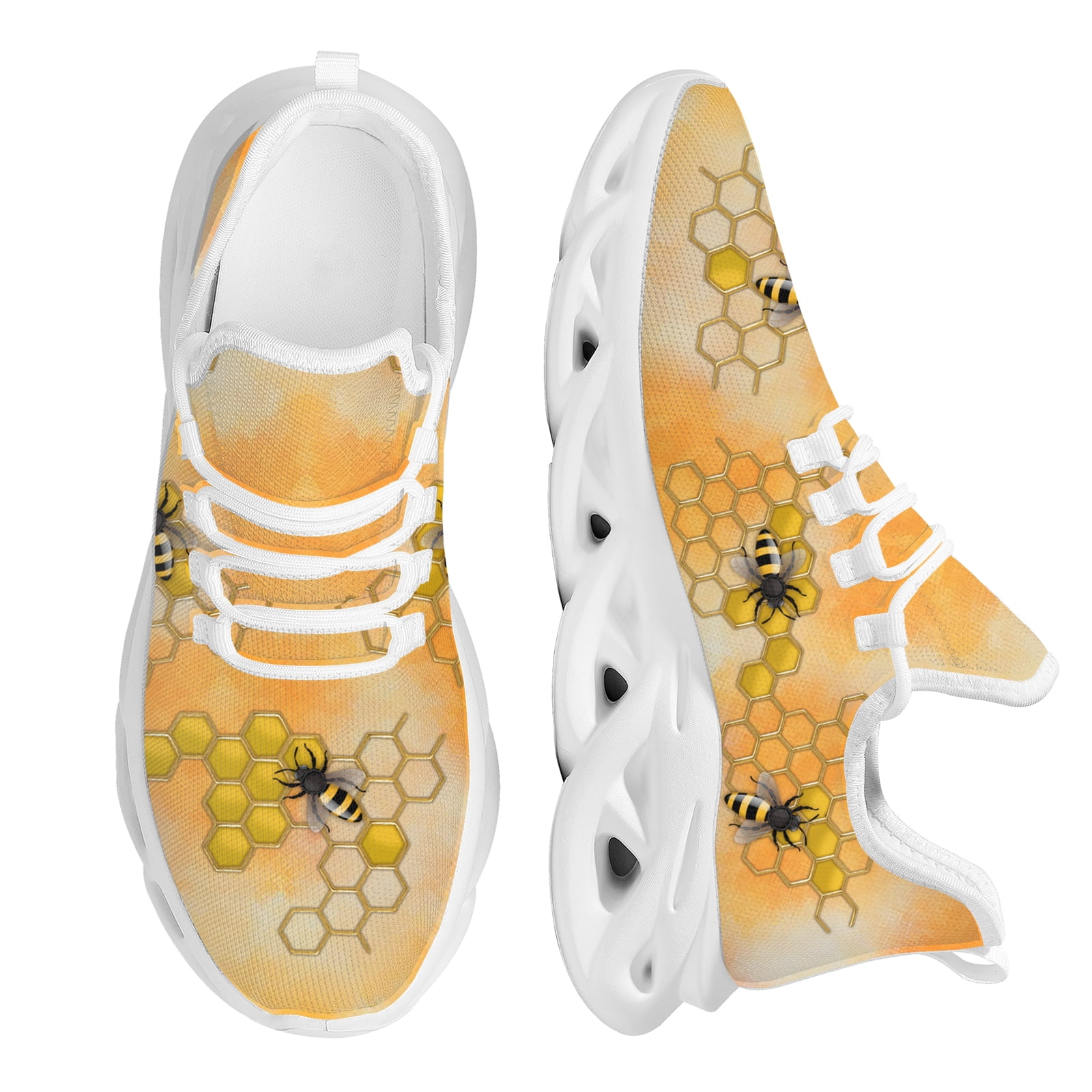 Yellow Bee Design Women Running Shoes Outdoor Cushioning