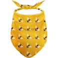 thumbnail image 1 of Yellow Bees Dog Bandanas, Honeybee Dog Scarf, Accessories for Medium Large Dogs, 1 of 4