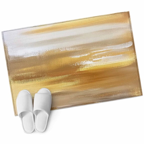 Yellow Beige Large Area Rugs for Bedroom Living Room, Soft Non Slip Carpet Bedside Rug, Modern Oil Painting Abstract Art Rectangular Floor Cover Kitchen Accent Rug 2'x3' for Dining Room/Office