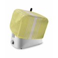 thumbnail image 1 of Yellow Beige Striped Small Toaster Cover 2 Slice, Kitchen Appliance Covers, Modern Farmhouse Retro Lines Toaster Oven Cover with Loop, Bread Machine Cover Polyester Dust Cover Protection, 1 of 4