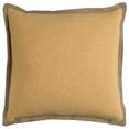 thumbnail image 1 of Yellow Beige and Natural Jute Throw Pillow, 1 of 5