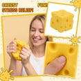 thumbnail image 1 of Yellow Big Cheese Squishy Cute Squeeze Cheeses Slow Rising Jumbo Squishy Cheesess Soft Novelty Fidget Toys Adults 1.6inches, 1 of 4