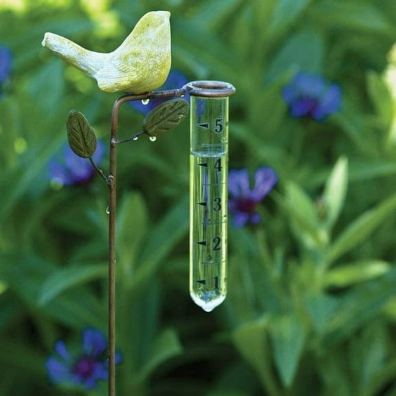 Yellow Bird Rain Gauge