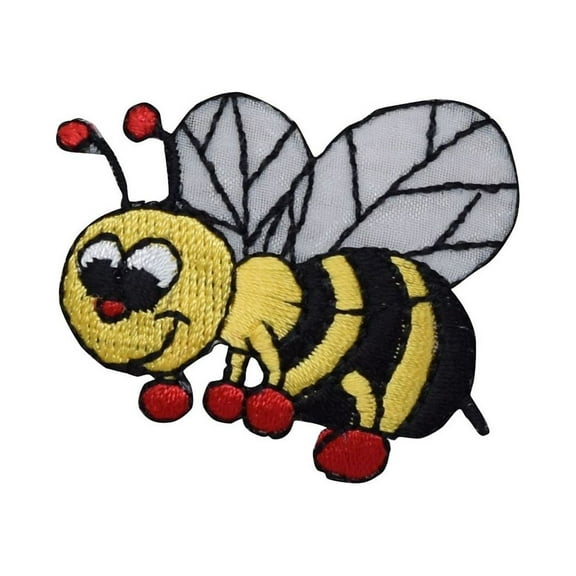 Yellow/Black Bumble Bee - Boxing Gloves - Iron on Applique/Embroidered Patch