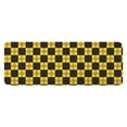 thumbnail image 1 of Yellow and Black Checkerboard Checkered Pattern Kitchen Rug Mat,Kitchen Runner Rugs Non Skid Washable,Decorative Kitchen Floor Mats for Kitchen,Sink,Laundry,17"x47.2", 1 of 7