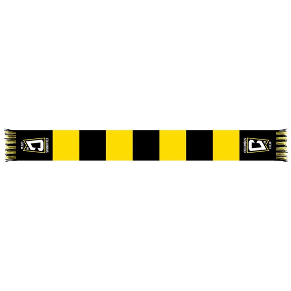 Yellow/Black Columbus Crew Team Bar Knit Scarf