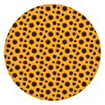 thumbnail image 1 of Yellow Black Dot Sunflower Pattern Round Fitted Tablecloth with Elastic Edge,Dining Table Cover Waterproof,Outdoor Round Tablecloth for Camping,Dining,Indoor and Outdoor, 1 of 7
