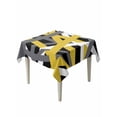 thumbnail image 1 of Yellow Black Geometric Suqare Tablecloth - 54 x 54 Inch, Modern Art Abstract Grey Line Waterproof & StainResistant Tablecloth, Washable Oil-proof Table Cover for Dining/Party/Wedding/Camping/Buffet, 1 of 9