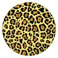 thumbnail image 1 of Yellow and Black Leopard Pattern Round Fitted Tablecloth with Elastic Edge,Dining Table Cover Waterproof,Outdoor Round Tablecloth for Camping,Dining,Indoor and Outdoor, 1 of 7