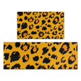 thumbnail image 1 of Yellow and Black Of Leopard Print Kitchen Rugs Sets Of 2,Anti Fatigue Kitchen Mat Rugs Non Slip Washable,Decorative Kitchen Floor Mats for Kitchen,Sink,Laundry,17"x30"+17"x47", 1 of 7