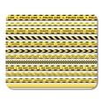 thumbnail image 1 of Yellow Black Police Tape Flat Cartoon on White Danger Mousepad Mouse Pad Mouse Mat 9x10 inch, 1 of 3