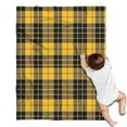thumbnail image 1 of Yellow Black and Red Checkerboard Checkered Pattern Blanket,Comfortable Soft Flannel Throw Blanket,All Season,Warm Lightweight Blankets for Sofa Bed Couch Living Room Chair,30"x40", 1 of 4