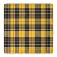 thumbnail image 1 of Yellow Black and Red Checkerboard Checkered Pattern Square Fitted Tablecloth with Elastic Edge,Square Table Cover,Washable Elastic Table Cover for Home Kitchen Party Decor 36"x36", 1 of 6