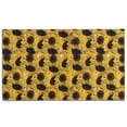 thumbnail image 1 of Yellow Black Sunflower Pattern Door Rugs,Washable Non Slip Door Mats Indoor,Decorative Door Mats,Entry Mat Indoor for Entrance,Bedroom,Kitchen,Bathroom,17"x30", 1 of 6