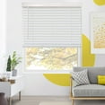 thumbnail image 1 of Yellow Blinds White Cordless 2” Faux Wood Blinds for Windows with Valance, 28"W X 60"H, Room Darkening & Light Filtering, Easy Install, Moisture-Resistant Window Treatment, 1 of 7