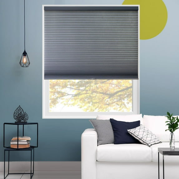 Yellow Blinds Cordless Light Filtering Honeycomb Cellular Shade Skyline Pebble - 26"W X 84"H