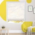 thumbnail image 1 of Yellow Blinds Cordless Sheer Roman Shade, Pacific White - 29"W X 64"H, 1 of 8