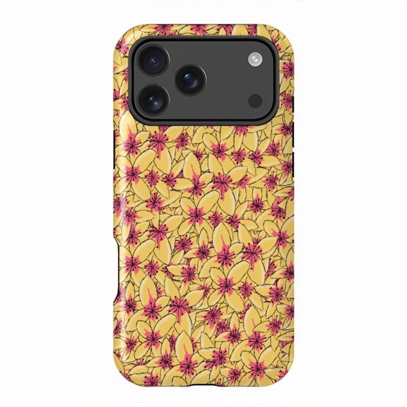 Yellow Blossom Floral Bright Spring Bloom Case for iPhone 17 to 11 Pro Max