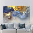 thumbnail image 1 of Yellow And Blue Art, Abstract Wall Decor, Yellow Cloudy Printed, Abstract Cloudy Printed, Blue Cloudy Printed, Contemporary Printed, Canvas Wall Decor - Rolled Canvas, 1 of 9