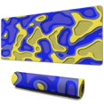 thumbnail image 1 of Yellow and Blue Camouflage&nbsp;mousepad Gamingwaterproofno Slip&nbsp;for Office Home Work GamingmousematRubber Base Mousepad with Stitched Edges 31.5x11.8inches, 1 of 7