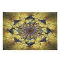 thumbnail image 1 of Yellow and Blue Cutting Board, Mandala with Floral Ornamental Psychedelic Fantasy Rays Pattern, Decorative Tempered Glass Cutting and Serving Board, Large Size, Multicolor, by Ambesonne, 1 of 1