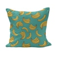 thumbnail image 1 of Yellow and Blue Fluffy Throw Pillow Cushion Cover, Tropical Bananas Pattern in Vivid Tones Exotic Style Palm Summer Graphic, Rectangle Accent Pillow Case, 36" x 16", Teal Yellow, by Ambesonne, 1 of 5