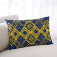 Yellow Blue Rectangle Decorative Throw Pillow Cover,Pillow Case Soft