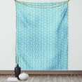thumbnail image 1 of Yellow and Blue Tapestry, Cartoon Chamomiles Blooms and Dots Fresh Spring for Kids and Babies, Wall Hanging for Bedroom Living Room Dorm Decor, 60W X 80L Inches, Blue Yellow White, by Ambesonne, 1 of 5