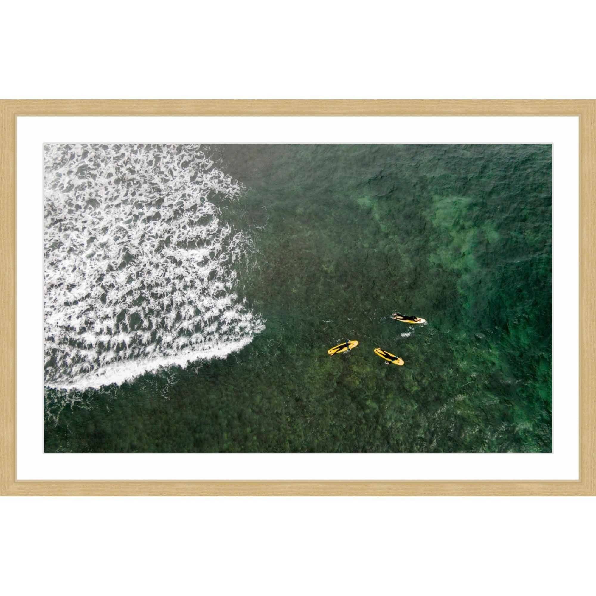 "Yellow Boats" Framed Painting Print