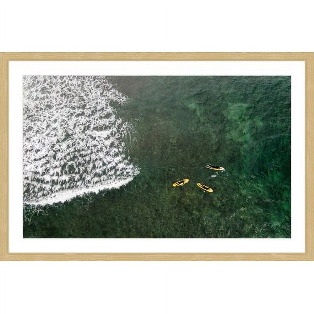 "Yellow Boats" Framed Painting Print