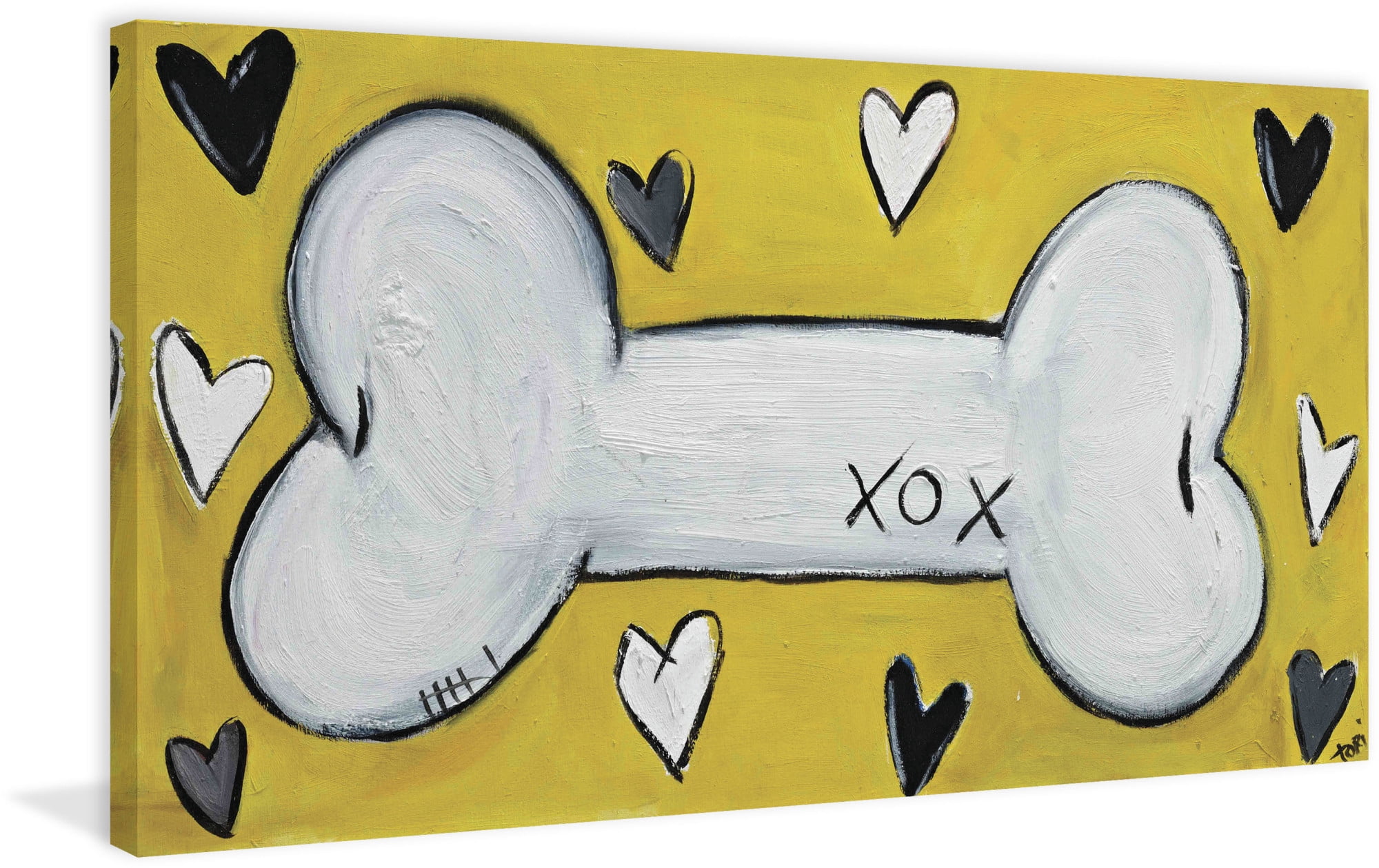 "Yellow Bone" by Tori Campisi Painting Print on Canvas