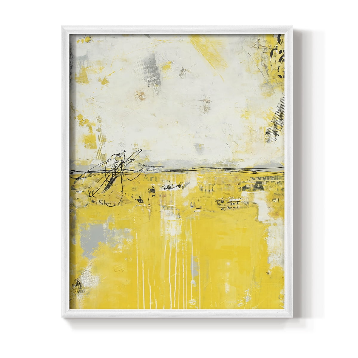 Yellow Bound Framed Print - Solid Wood in Single Picture Frame Solid Wood 2 Framed Print