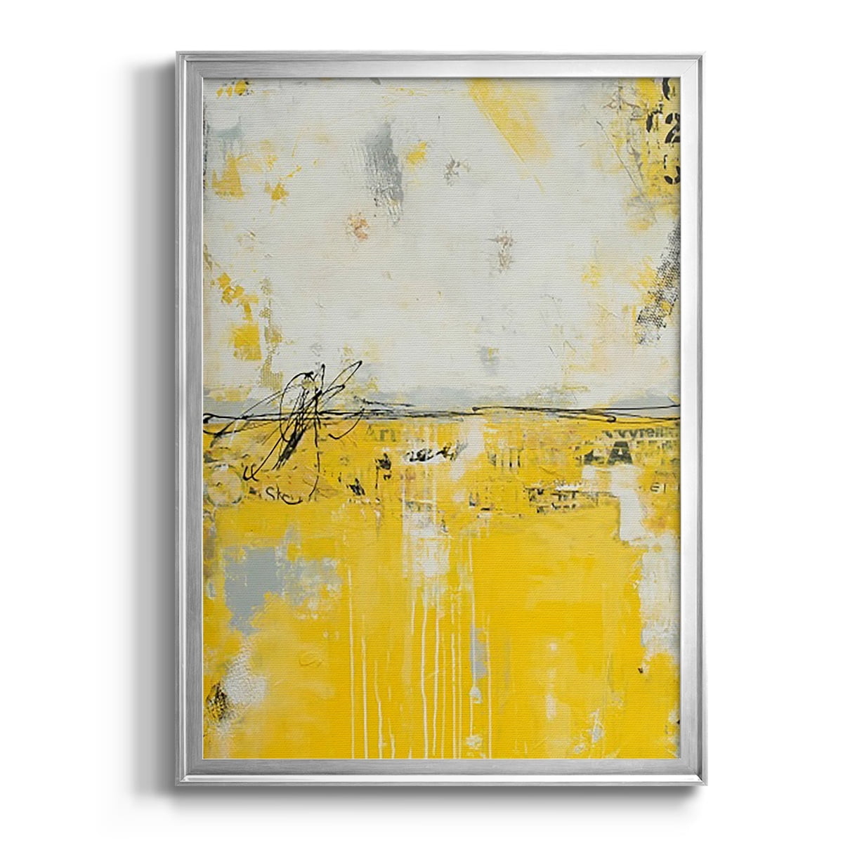 Yellow Bound Premium Framed Print, in Gold, Black, or Silver - Ready to Hang