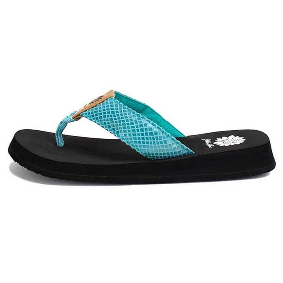 Yellow Box | FAYA Snakeskin Embossed Flip Flop With EVA Sole