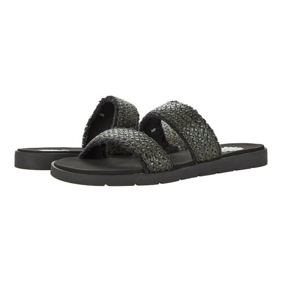Yellow Box Fentana Women's Braided Raffia Slide Sandals 49465