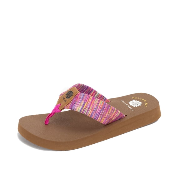 Yellow Box | NADIA Women's Women's Flip-Flop Sandals with Super Soft Mellow Mat Sole