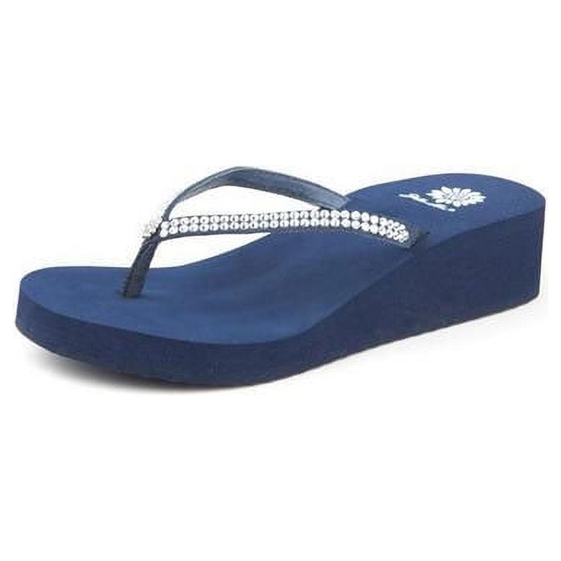 Yellow box custard flip flops hotsell