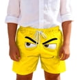 thumbnail image 1 of Yellow Boys Swim Trunks Quick Dry Stretchy Polyester Spandex with Adjustable Drawstring Beach Pool Swimwear for Kids 5-14 Years,Size 7 T, 1 of 6