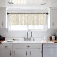 thumbnail image 1 of Yellow Branch Valance Curtains for Kitchen/Living Room/Bathroom/Bedroom Window, Spring Summer Pastoral Botanical Aesthetics Rod Pocket Small Topper Half Short Window Curtains Sheer Scarf 42"x12", 1 of 8