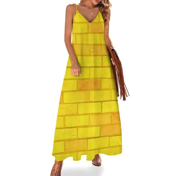 Yellow Brick Road Sleeveless Dress women's evening dress 2025 Aesthetic clothing Dress