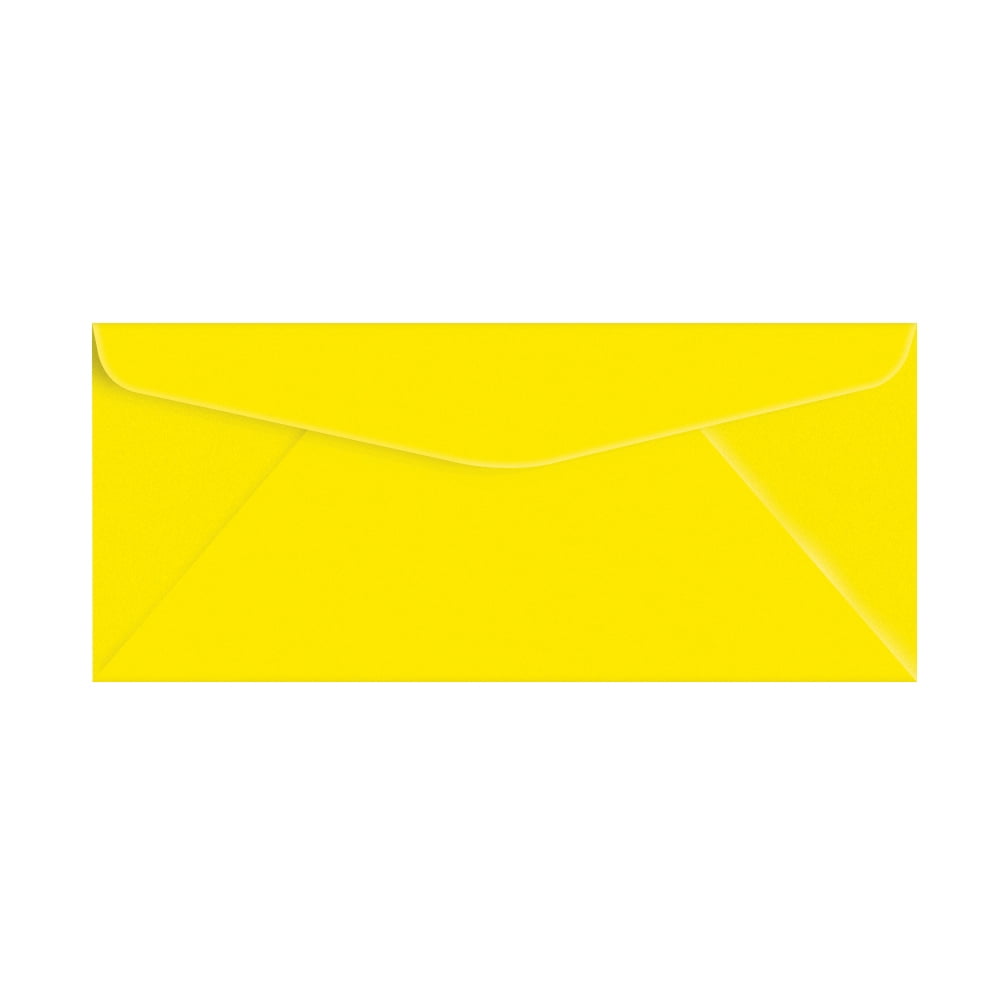Yellow Bright Color #10 Envelopes - Great for Mailing Letters, Business Memos, Invitations, Invoices, Bills | 4 1/8" x 9 1/2" | 100 Envelopes