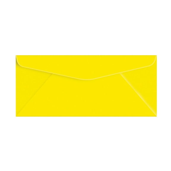 Yellow Bright Color #10 Envelopes - Great for Mailing Letters, Business Memos, Invitations, Invoices, Bills | 4 1/8" x 9 1/2" | 100 Envelopes