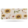 thumbnail image 1 of Yellow Brown Green Leaf Sunflower Pattern Bathroom Rugs Mat,Non Slip Microfiber Bathroom Rug,Rubber Backing,Soft Bathroom Mats for Bathroom Floor,Tub and Shower,60x24in(150x60cm), 1 of 5