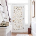 thumbnail image 1 of Yellow Brown Leaf Door Curtains for Door Window, French Sidelight Front Back Door Curtains With Tieback, Modern Botanical Foliage Plant Country Kitchen Rod Pocket Drapes Panel, 25"x72", 1 of 5