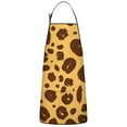 thumbnail image 1 of Yellow and Brown Of Leopard Print Apron-Garden Aprons for Women with Pockets-Cotton Linen Waterproof Kitchen Cooking Gardening Aprons Adjustable for Kitchen,Cooking,BBQ and Salon 33x27 Inch, 1 of 7