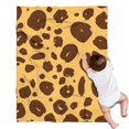 thumbnail image 1 of Yellow and Brown Of Leopard Print Blanket,Comfortable Soft Flannel Throw Blanket,All Season,Warm Lightweight Blankets for Sofa Bed Couch Living Room Chair,30"x40", 1 of 4