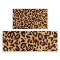 thumbnail image 1 of Yellow and Brown Of Leopard Print Kitchen Rugs Sets Of 2,Anti Fatigue Kitchen Mat Rugs Non Slip Washable,Decorative Kitchen Floor Mats for Kitchen,Sink,Laundry,17"x30"+17"x47", 1 of 7