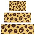 thumbnail image 1 of Yellow and Brown Of Leopard Print Kitchen Rugs Sets Of 3,Kitchen Runner Rugs Non Skid Washable,Decorative Kitchen Floor Mats for Kitchen,Sink,Laundry,17"x30"+ 17"x47" + 17"x59", 1 of 6